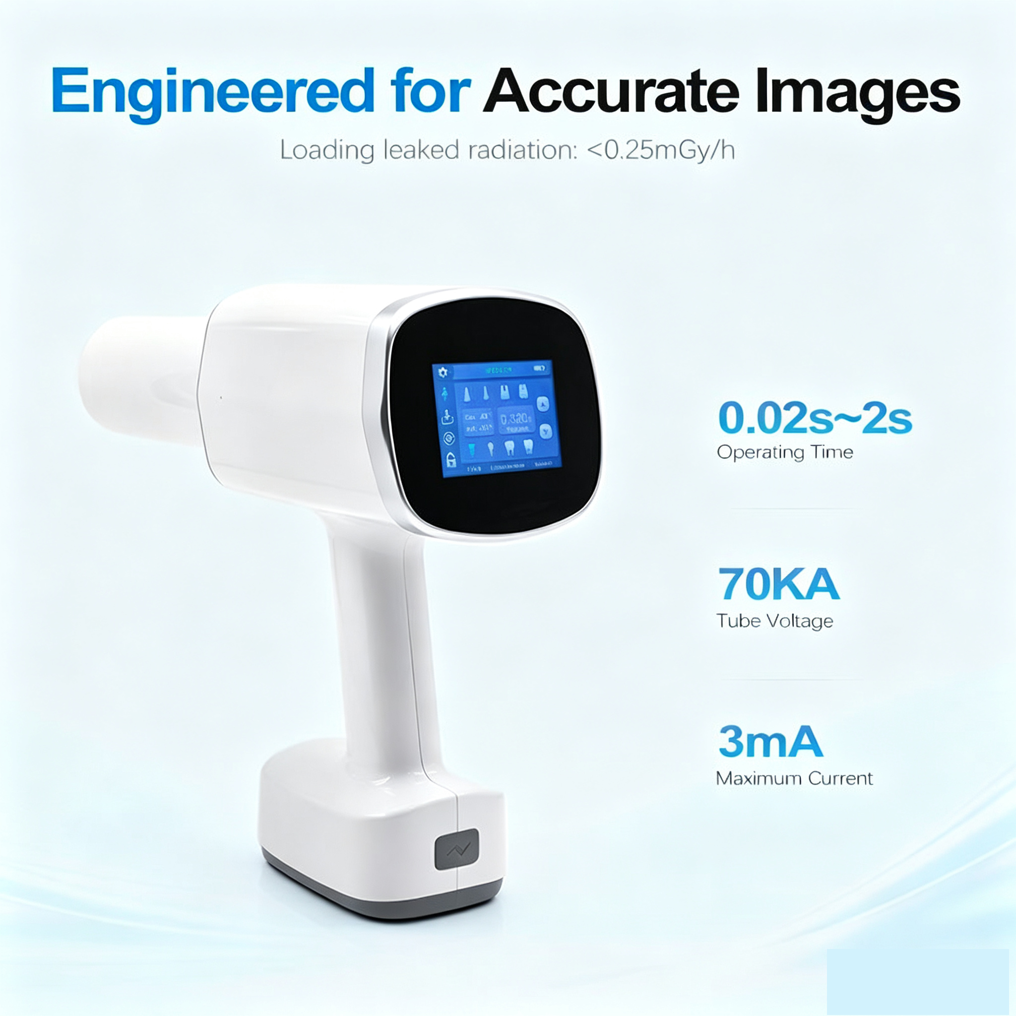 Portable Dental Digital Dental X-Ray Unit Handheld X-ray Imaging Machine Touchscreen